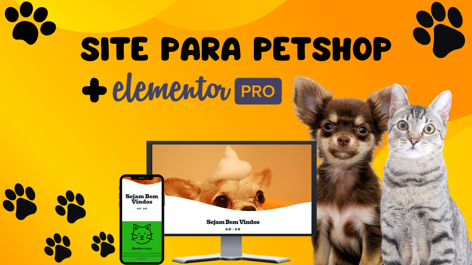 Sites para Petshop + Elementor PRO